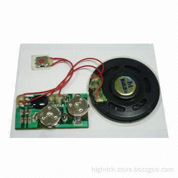 Sound Chip with PCB, Speaker and Batteries, Suitable for Paper Card